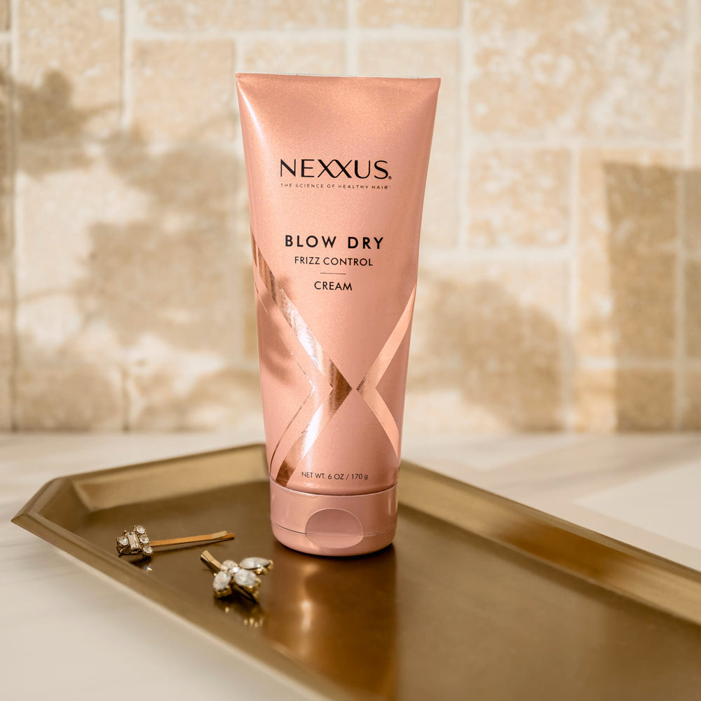Nexxus cabello brillo suave: aspecto sano tras el secado.