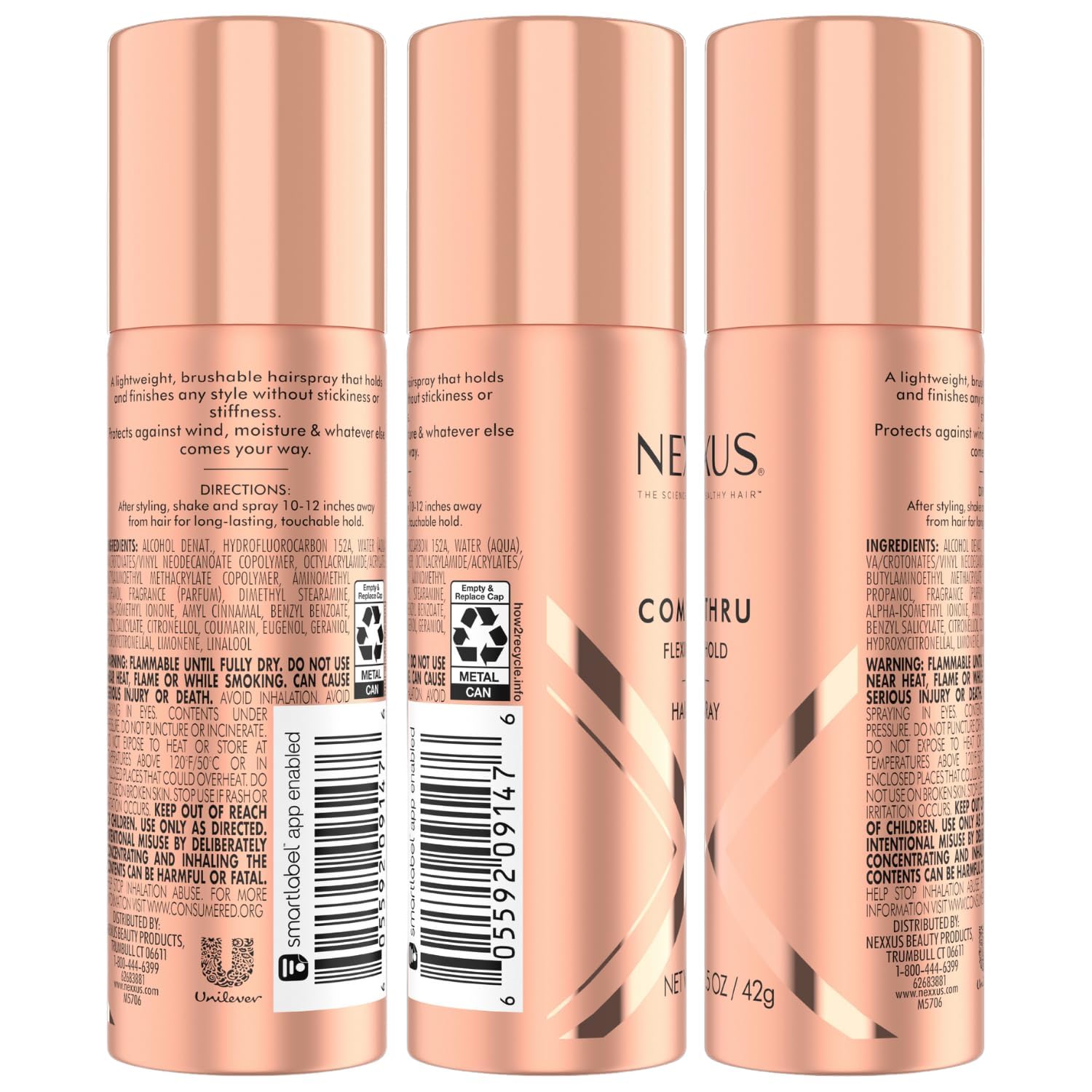 Nexxus Comb Thru con boquilla precisa para una aplicación suave.