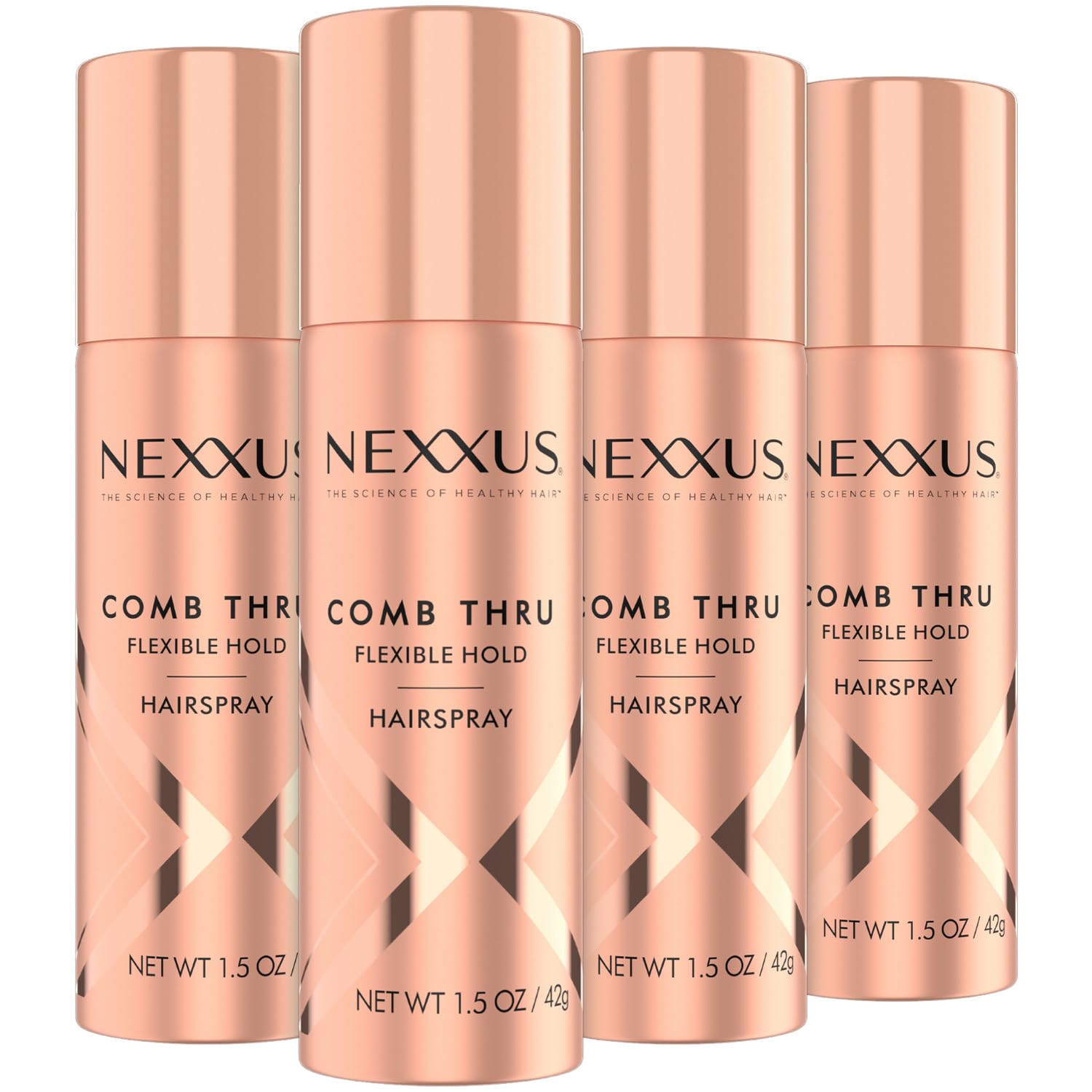 Nexxus Comb Thru: spray de viaje en botella compacta para peinados duraderos.
