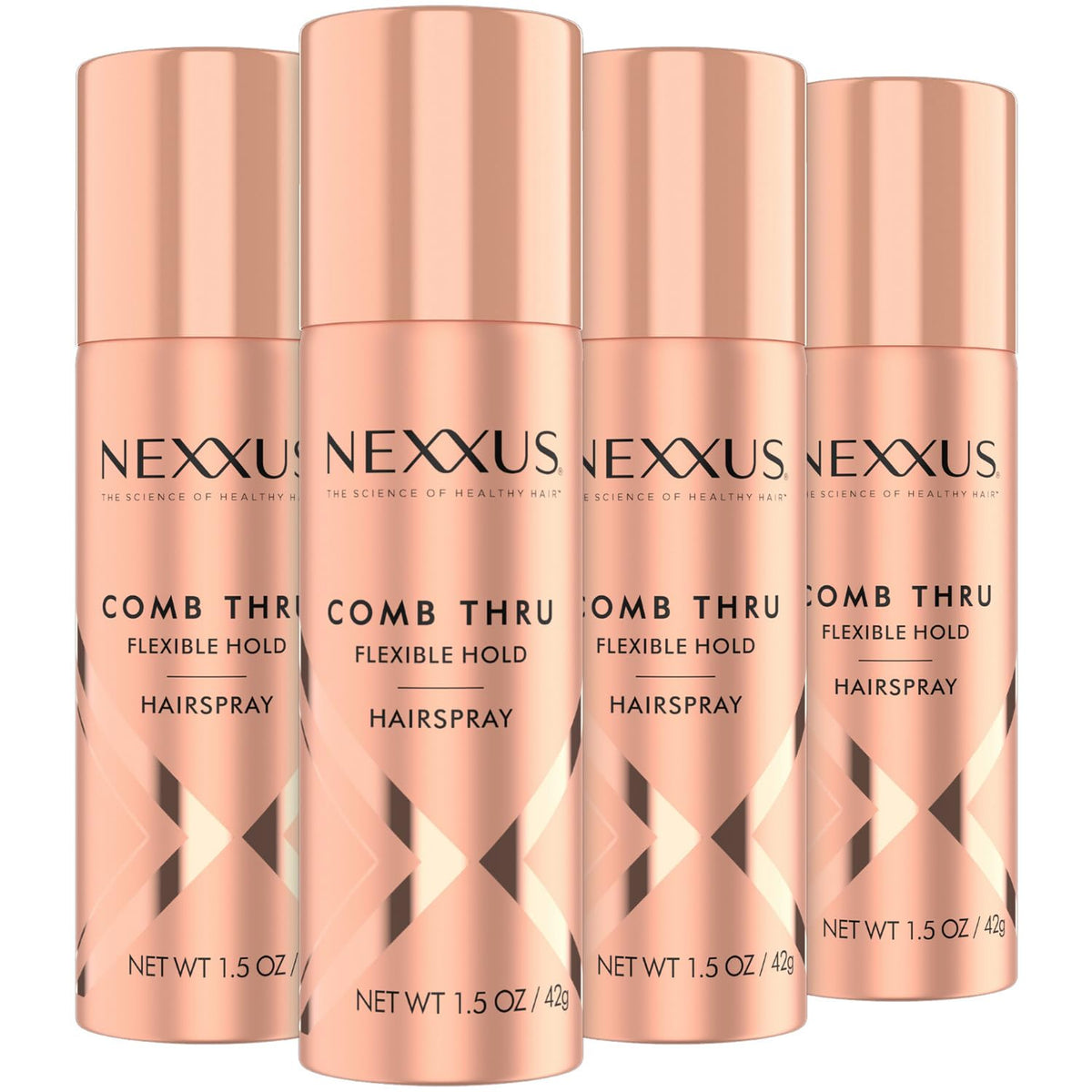 Nexxus Comb Thru: spray de viaje en botella compacta para peinados duraderos.
