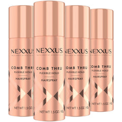 Nexxus Comb Thru: spray de viaje en botella compacta para peinados duraderos.