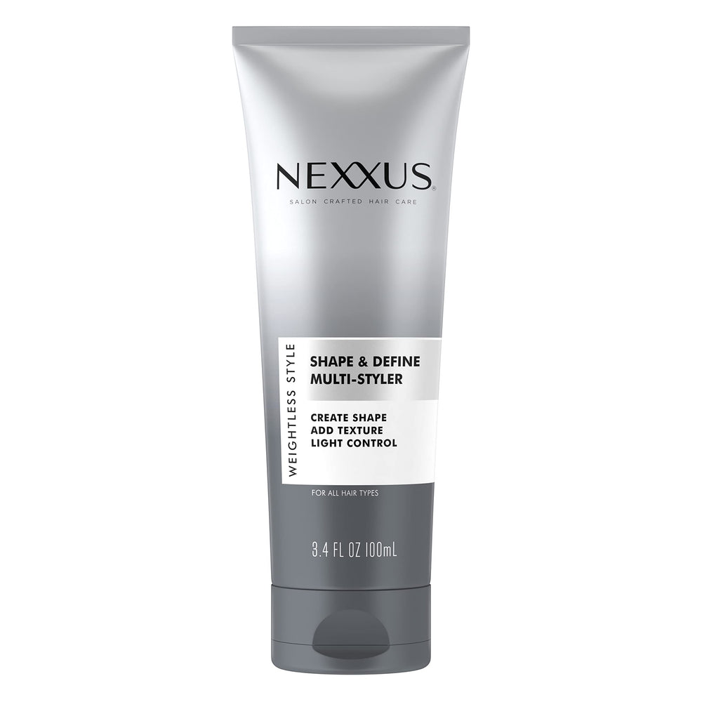 Nexxus Multiestilador Forma y Definición: botella visible para un acabado ligero y definido.