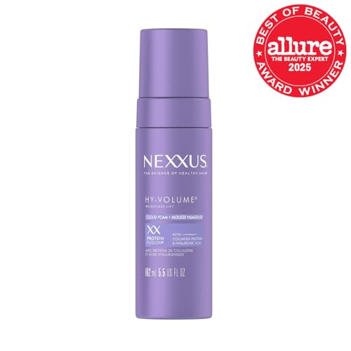Nexxus Hy-Volume Cloud Foam: aplicación 2-3 pumps desde la raíz para volumen