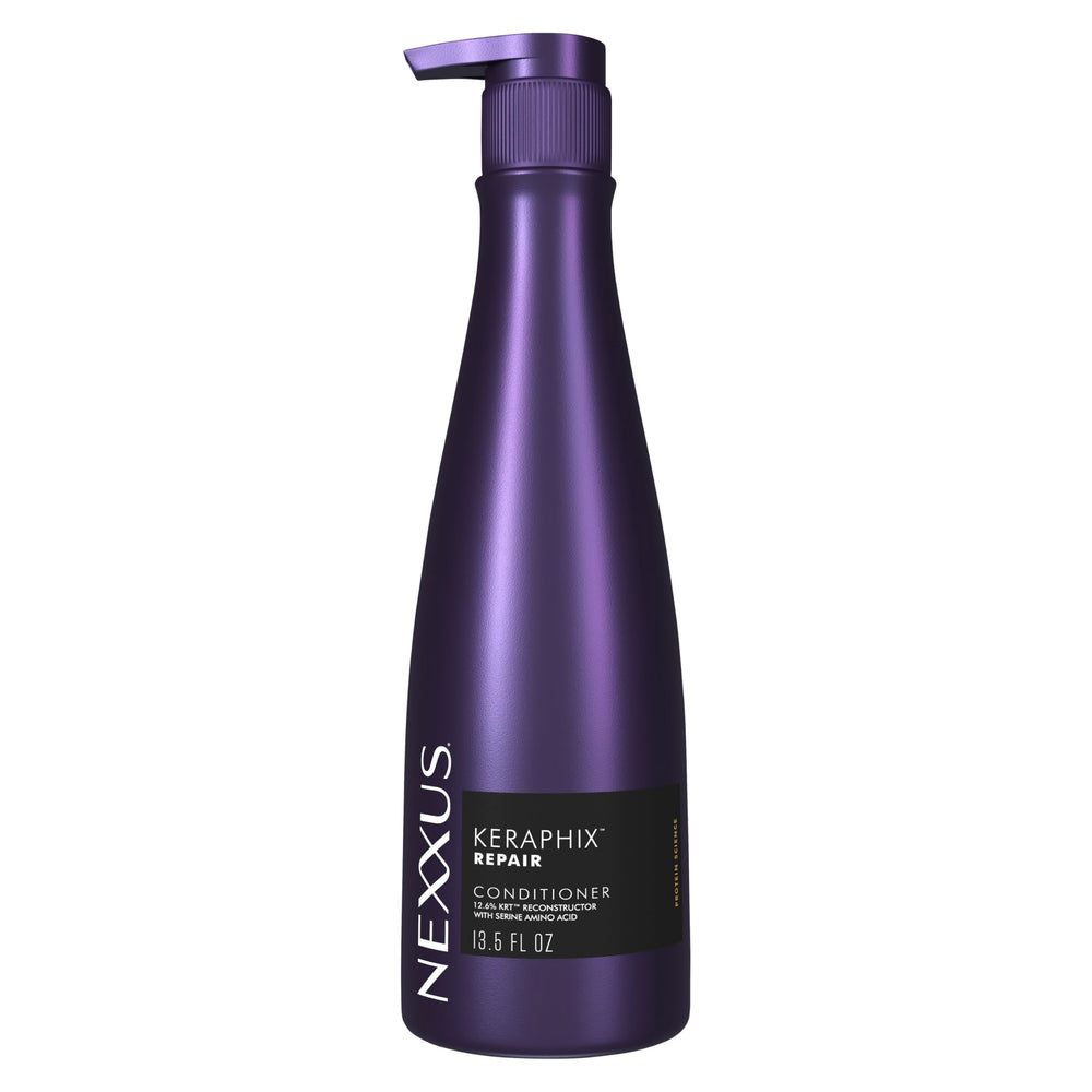 Nexxus Keraphix: botella del acondicionador para cabello dañado.