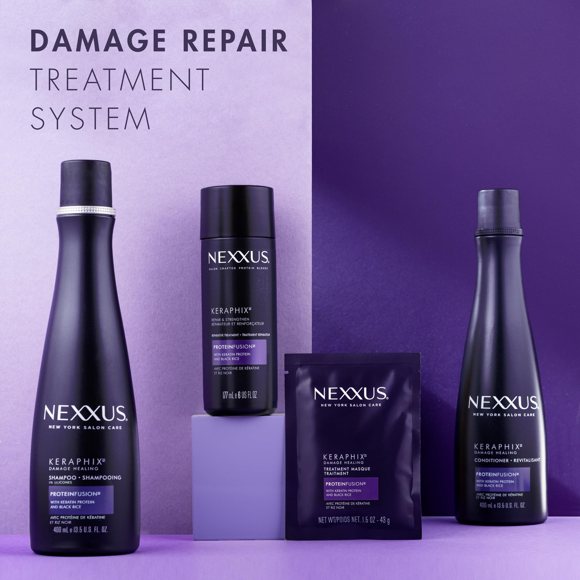 Nexxus Keraphix tecnología de reconexión de enlaces.