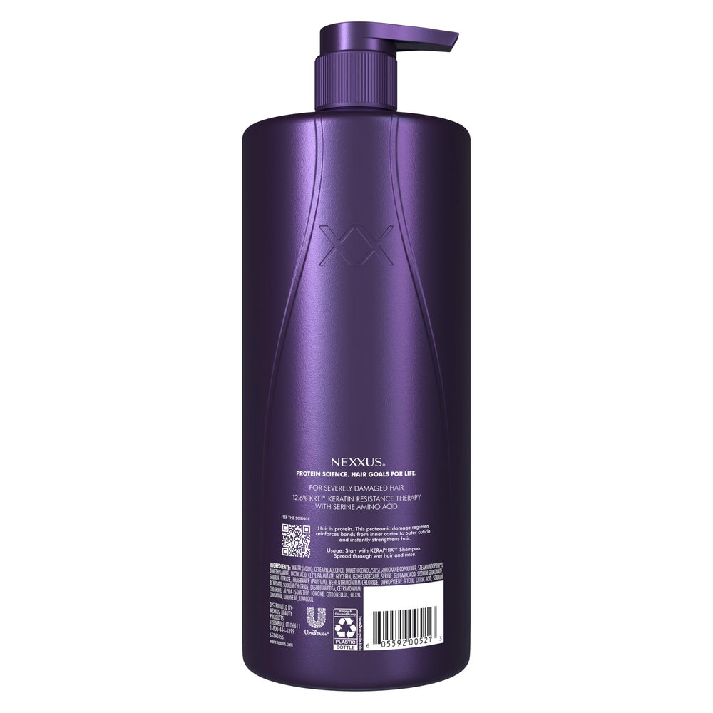 Textura cremosa del acondicionador Keraphix para cabello dañado
