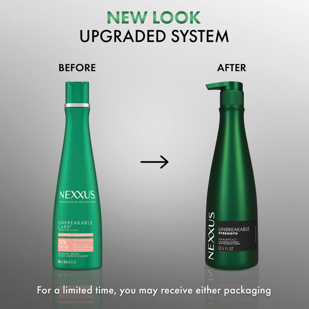 Aplicación en cuero cabelludo de Nexxus Unbreakable Care Shampoo, sensación fresca y purificante.