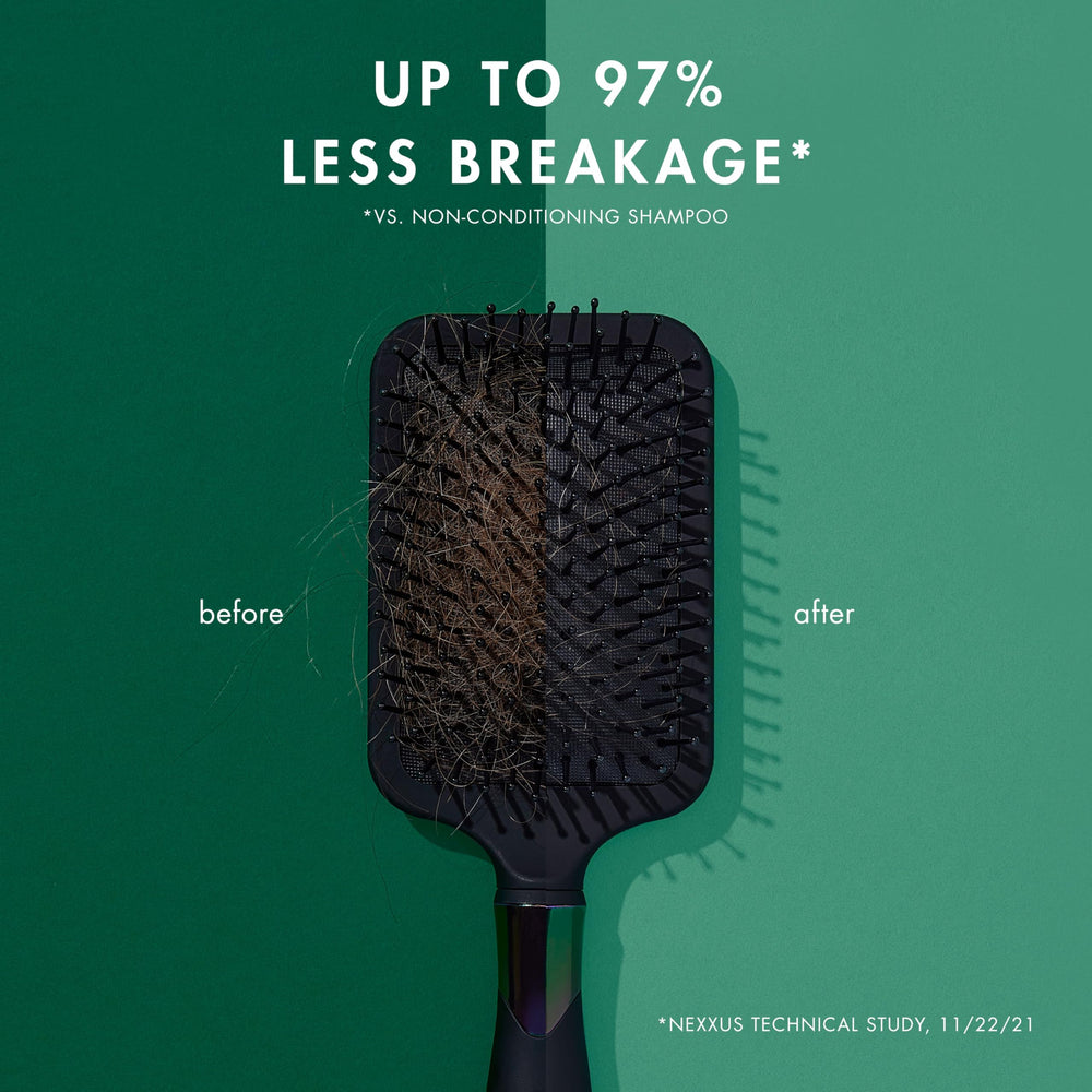 Textura cremosa de Nexxus Unbreakable Care Shampoo, se extiende fácilmente cubriendo cada hebra.