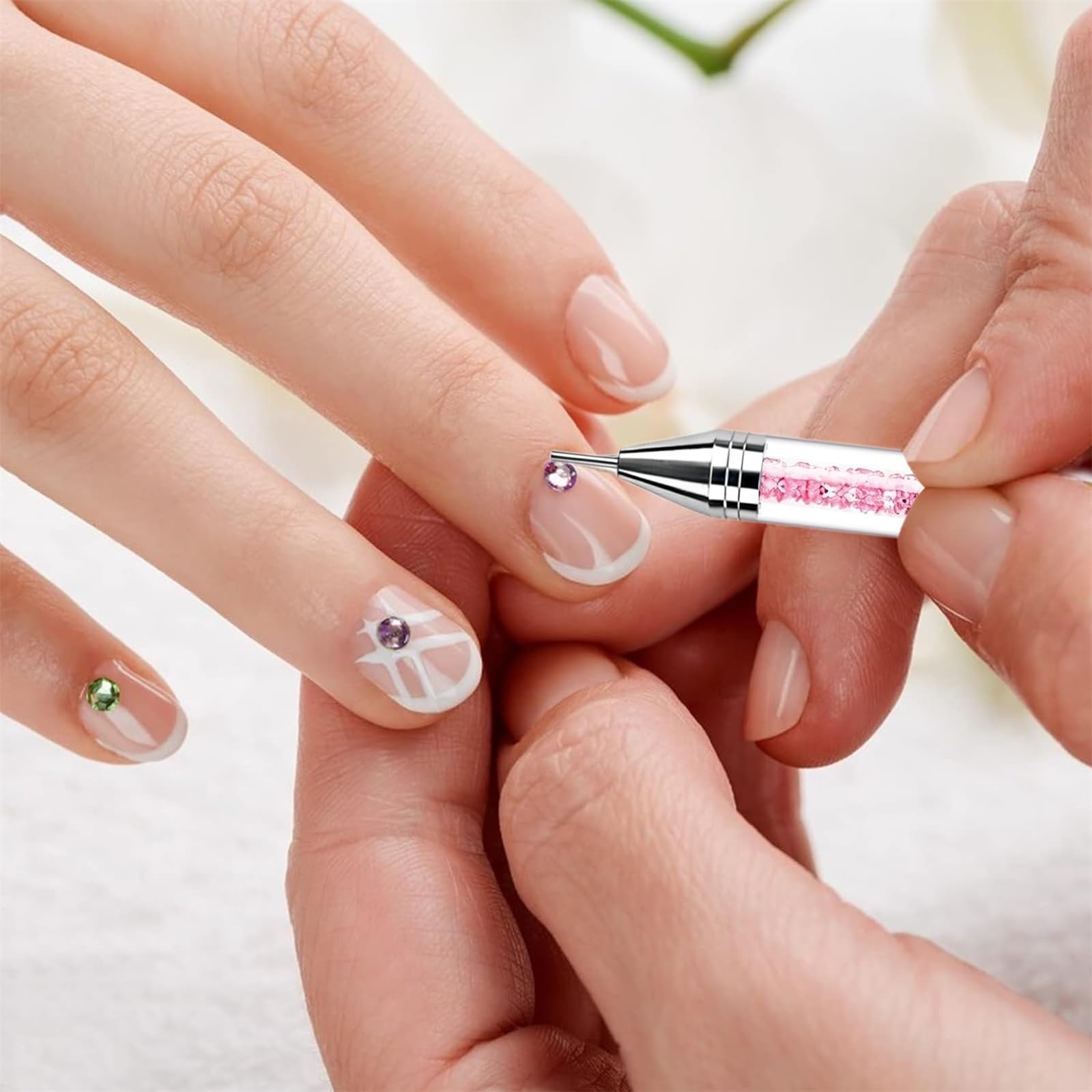 NFRBTD kit para crear diseños de uñas con piedras