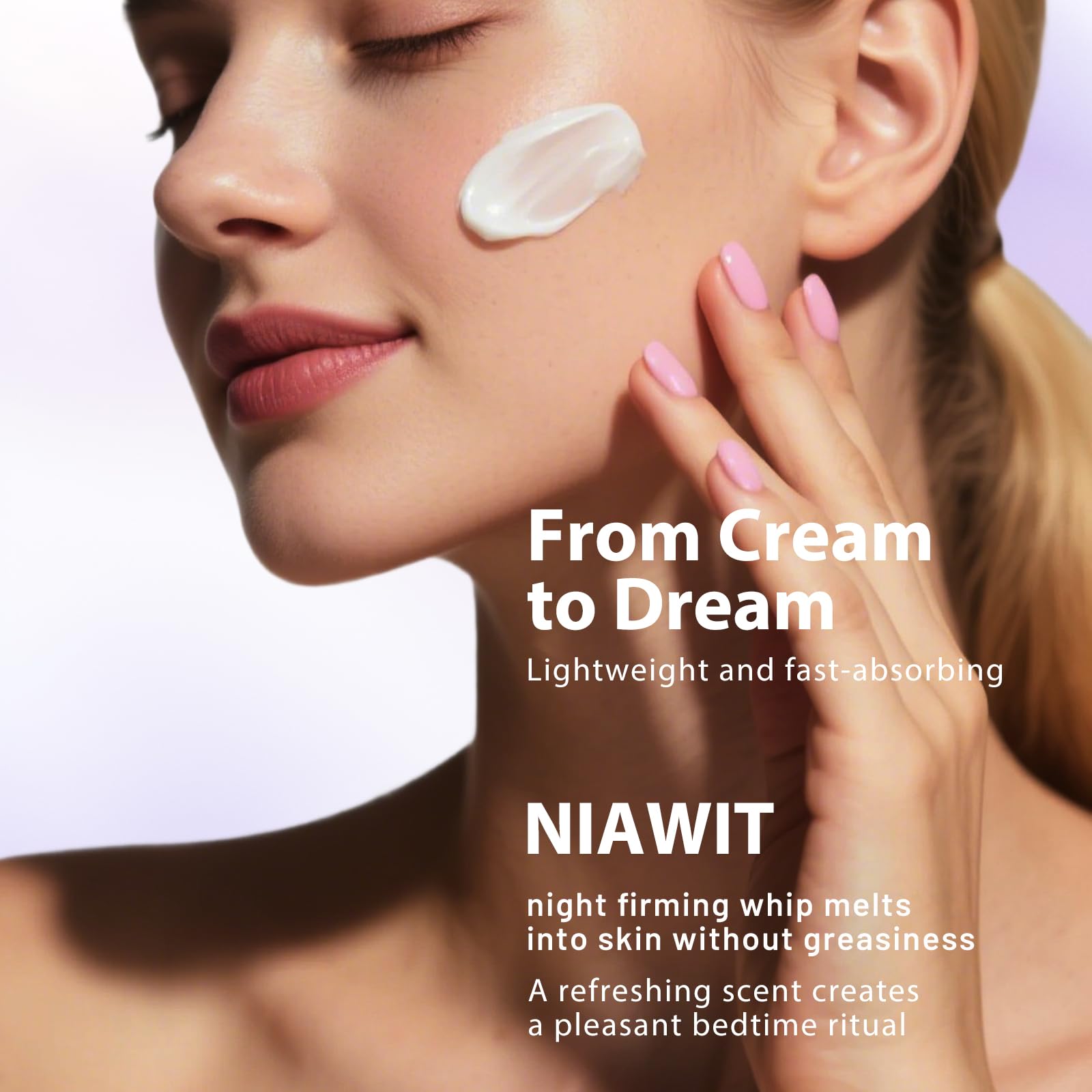 NIAWIT Crème nocturne pour le ventre, améliore l’apparence et procure une douceur durable.