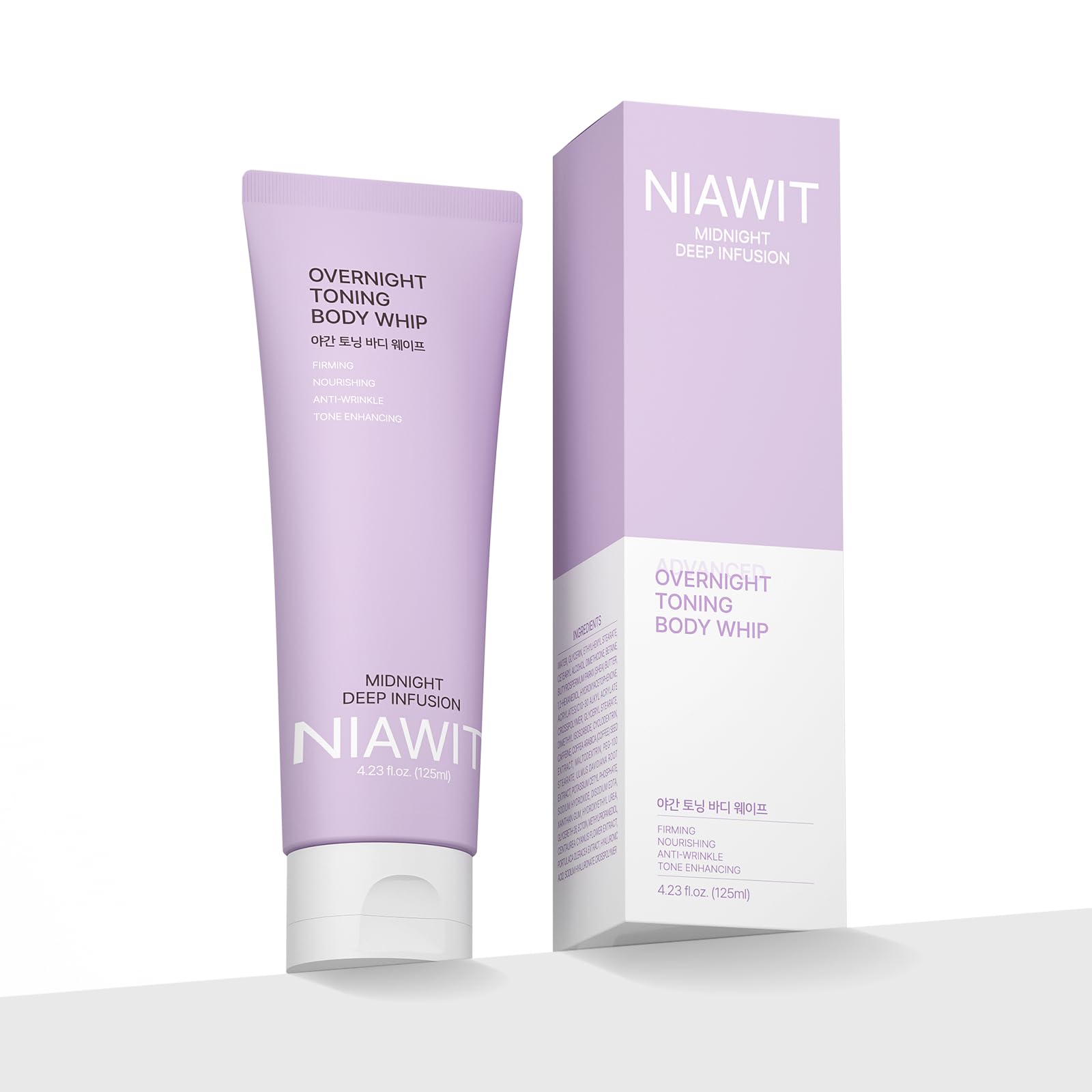 NIAWIT Crème nocturne tonifiante pour les bras, hydratation et fermeté visuelle possibles.