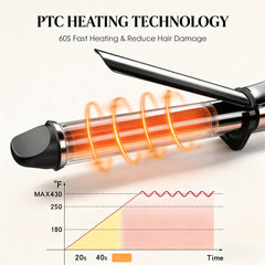 Nicebay tecnología de calentamiento PTC para inicio rápido del peinado.