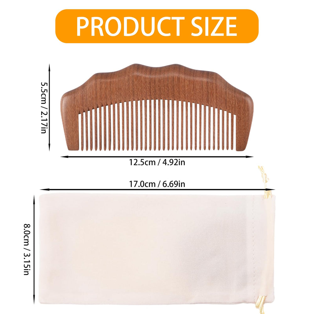 Nicecraft peine-madera-para-parto, dientes redondeados para comodidad.