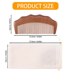 Nicecraft peine-madera-para-parto, dientes redondeados para comodidad.