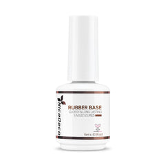 Nicedeco Rubber Base en bote de 15 ml para base duradera.