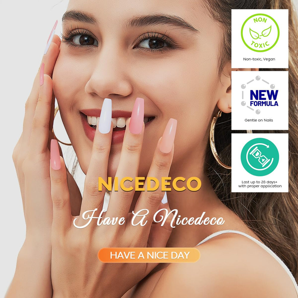 Nicedeco: manicura de larga duración con brillo constante.