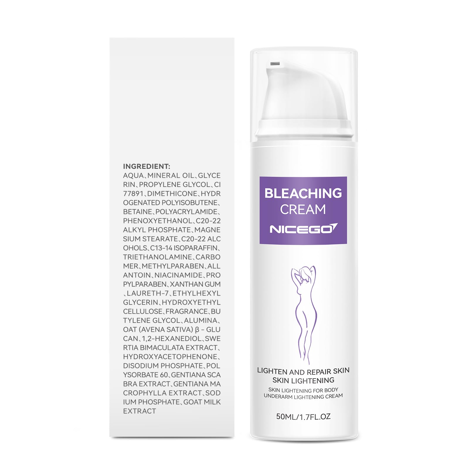 NiceGo crema sin fragancia apta zonas intimas.