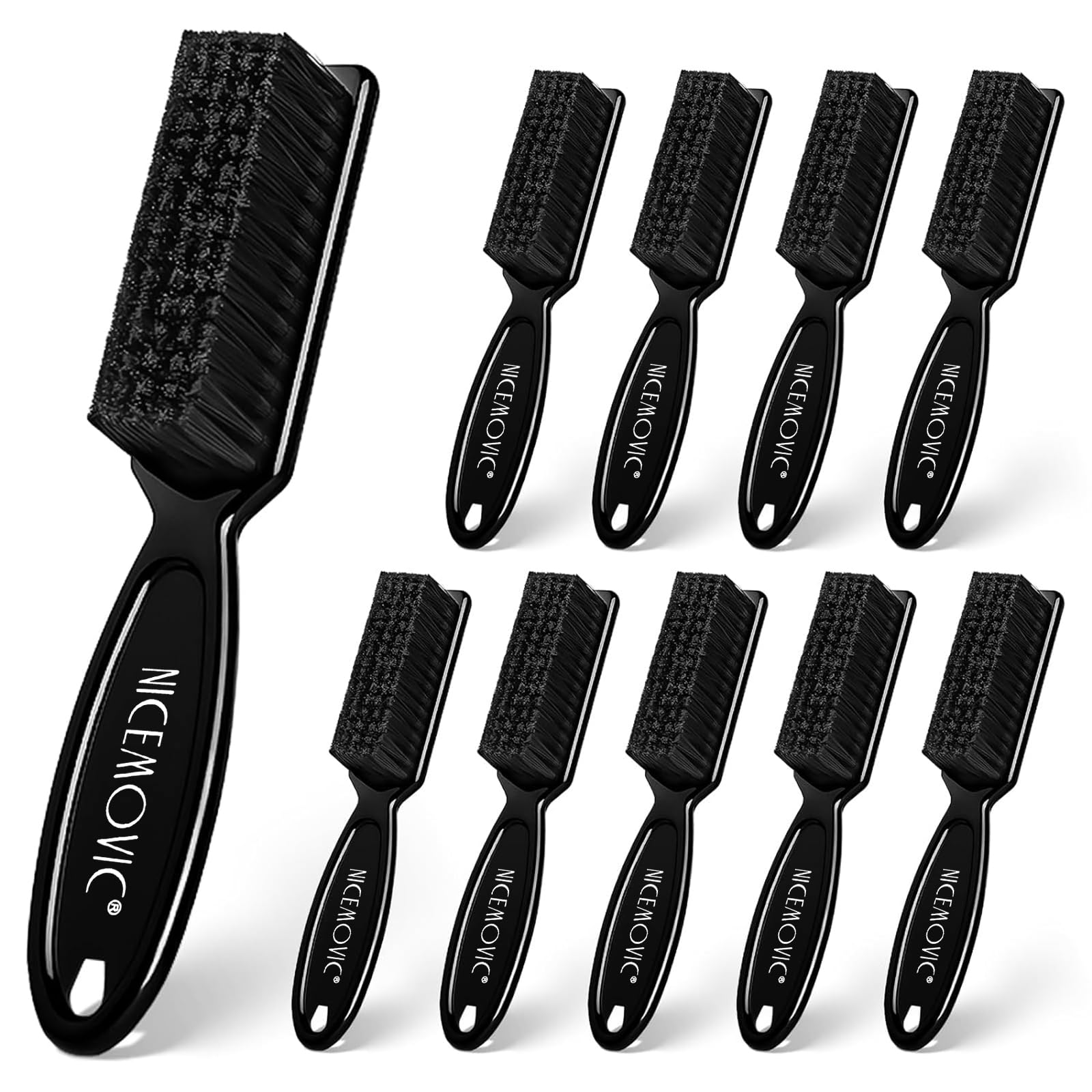 NICEMOVIC brochas limpieza cuchillas barbería, juego de 10 piezas para mantenimiento diario