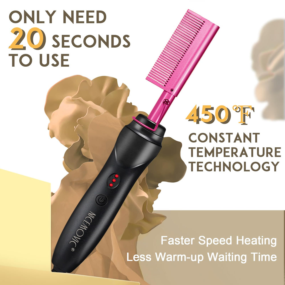 NICEMOVIC cepillo cerámico ideal para pelo natural con acabado liso.