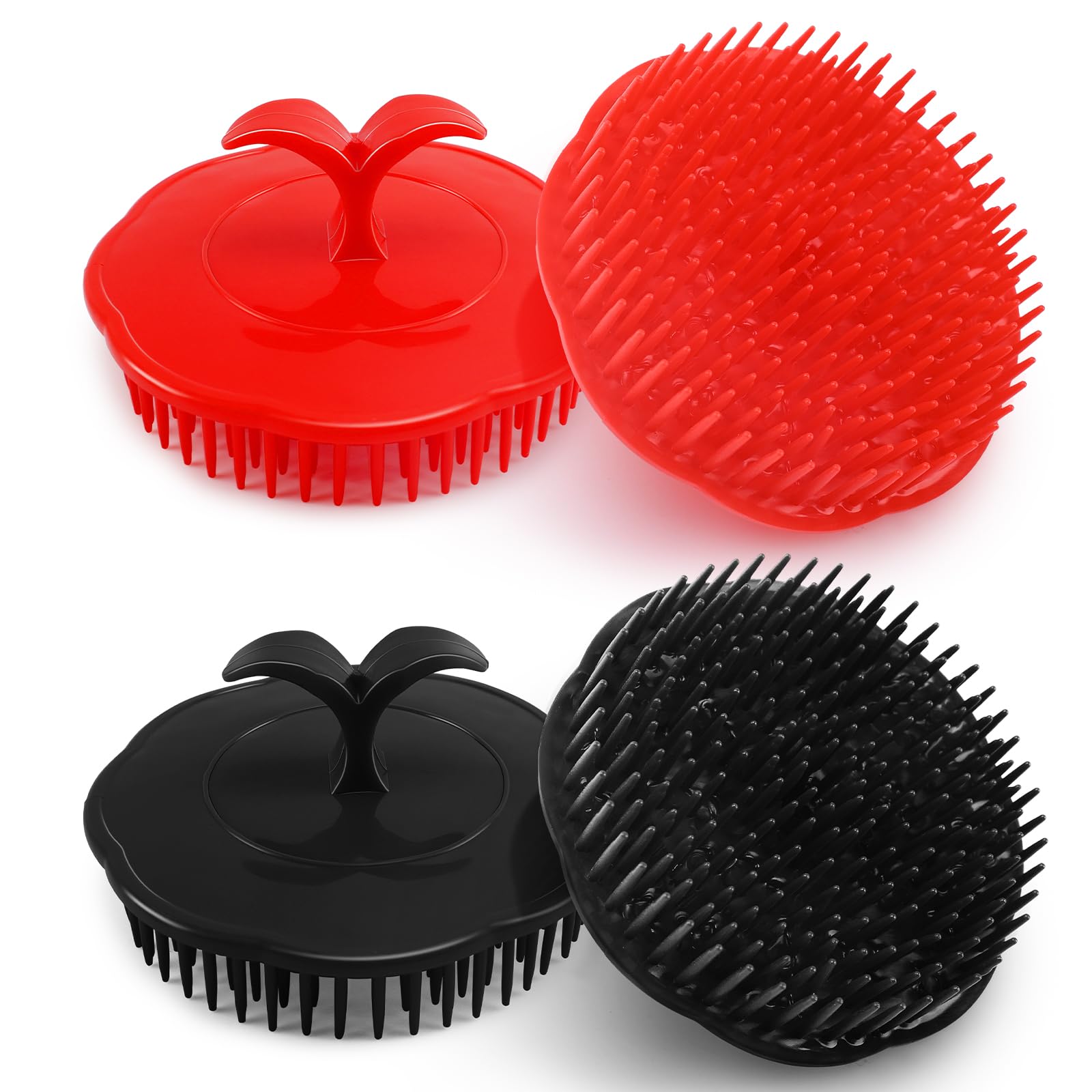NICEMOVIC cepillo para cuero cabelludo, paquete de cuatro, limpieza y frescura.
