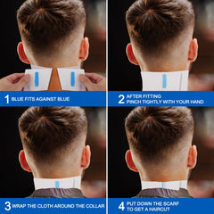 NICEMOVIC: empaque de tiras de cuello en papel desechable, higiene garantizada para clientes.