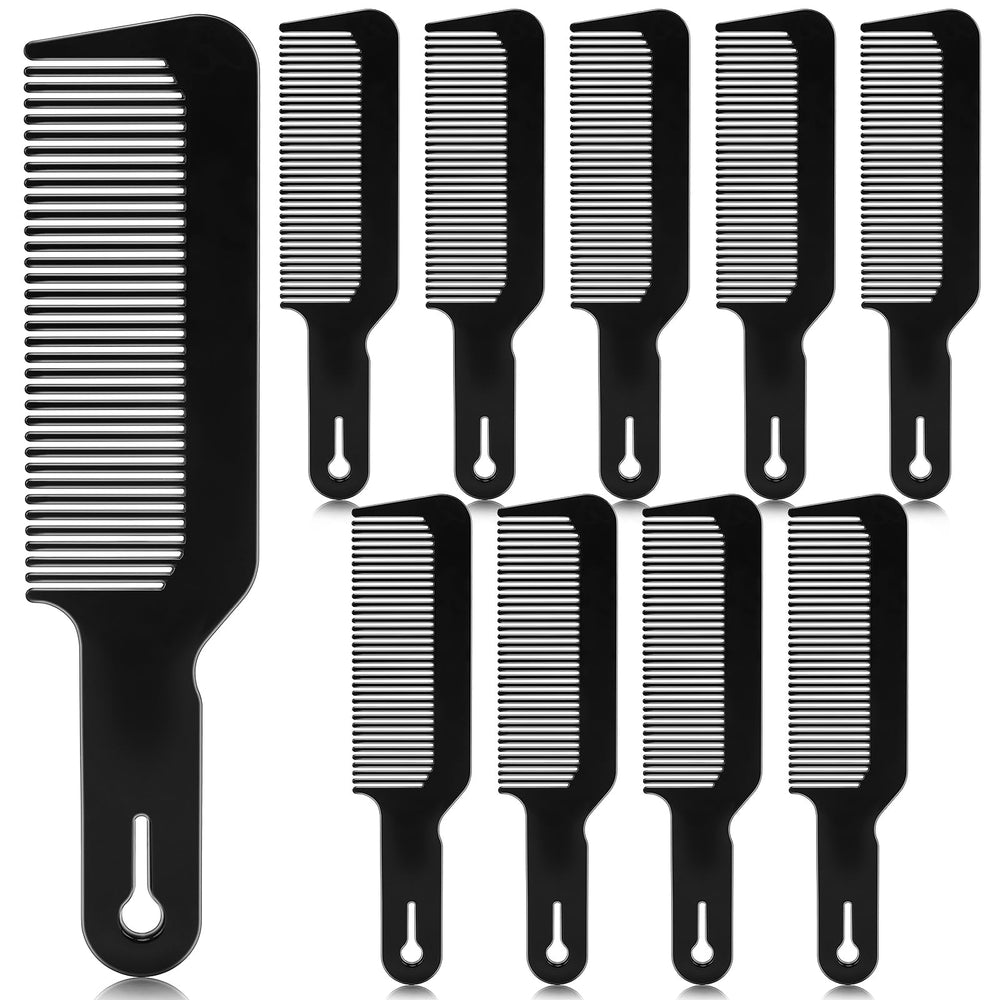 NICEMOVIC set de 10 peines de barbero, embalados individualmente para higiene y uso compartido.