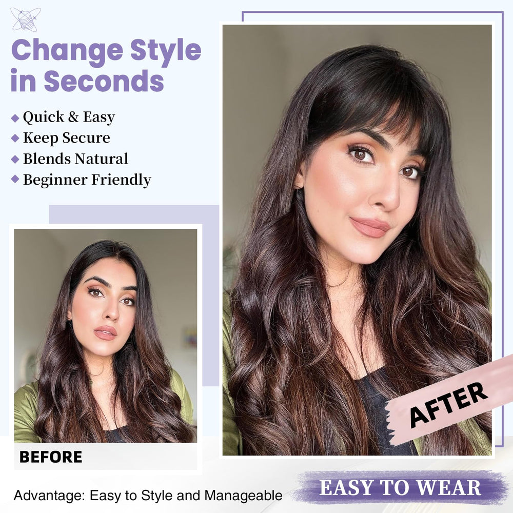 Niceone Hair Flequillo Plumoso, acabado natural que se integra con tu pelo