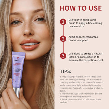 NICEFACE CC Red Corrector crema, uso diario para apariencia fresca.