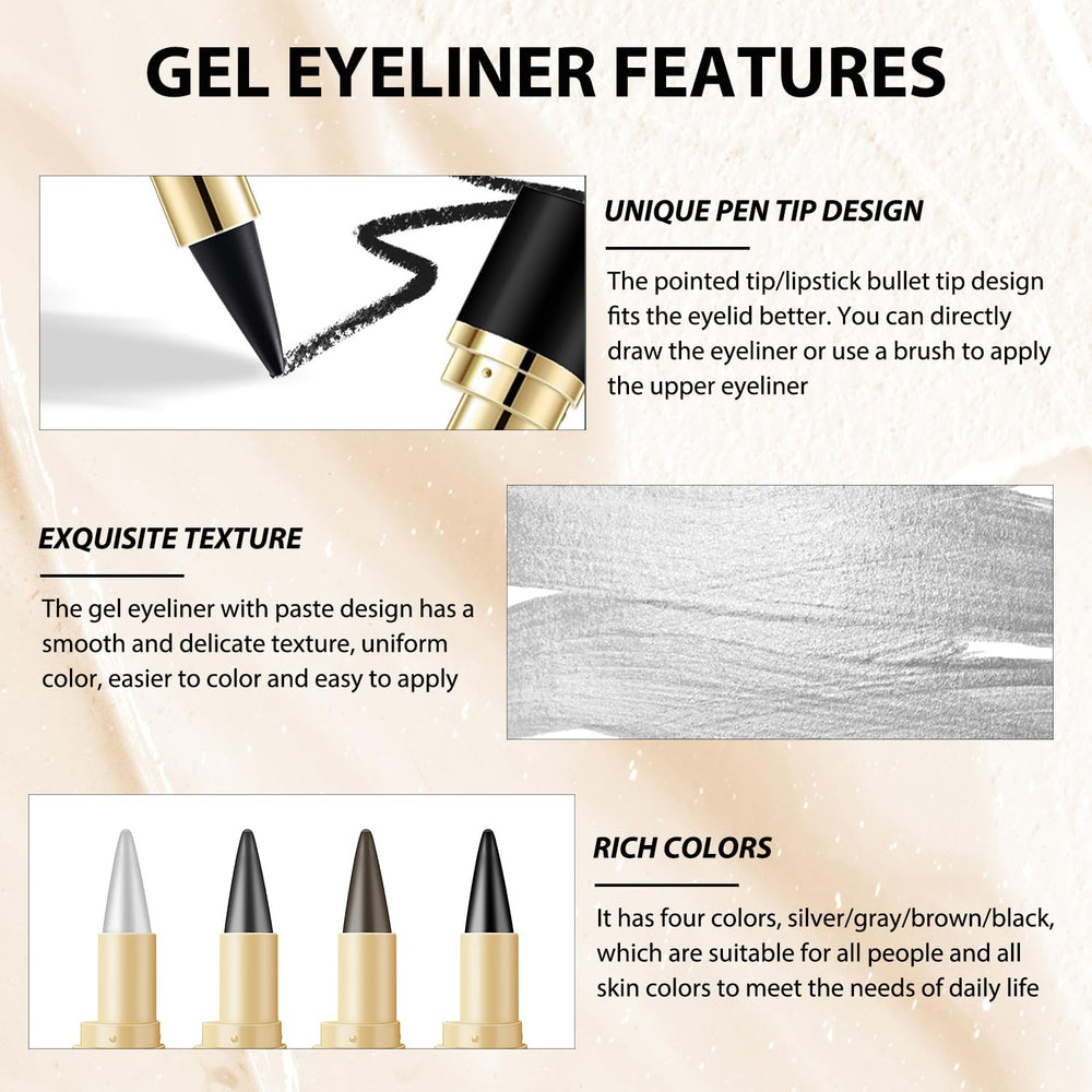 Regalo ideal Nicgou Ayky: delineador en gel con acabado elegante.