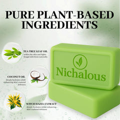 Nichalous Savon Arbre à Thé – Contrôle des odeurs des pieds et fraîcheur durable.
