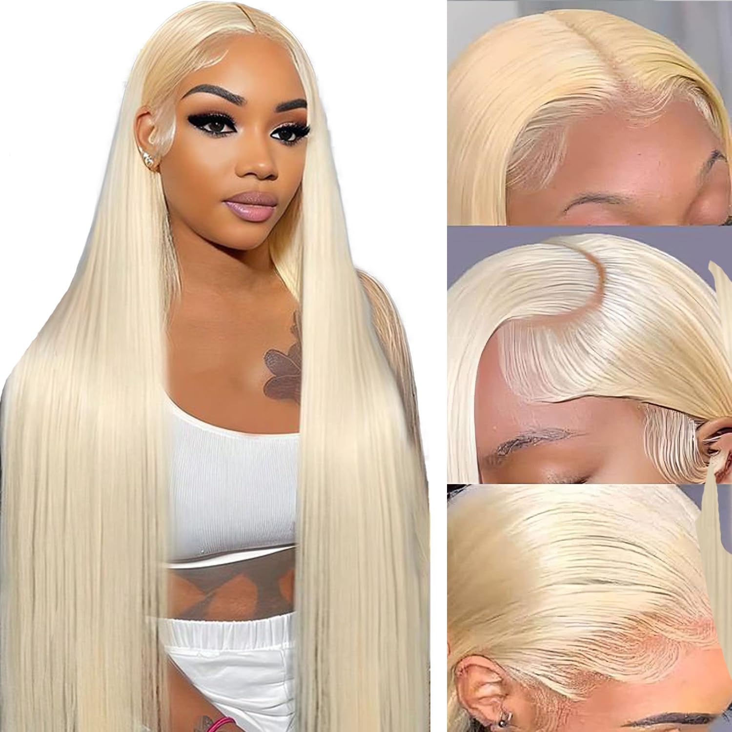 NICILK peluca frontal con encaje 613 13x6 para un look natural