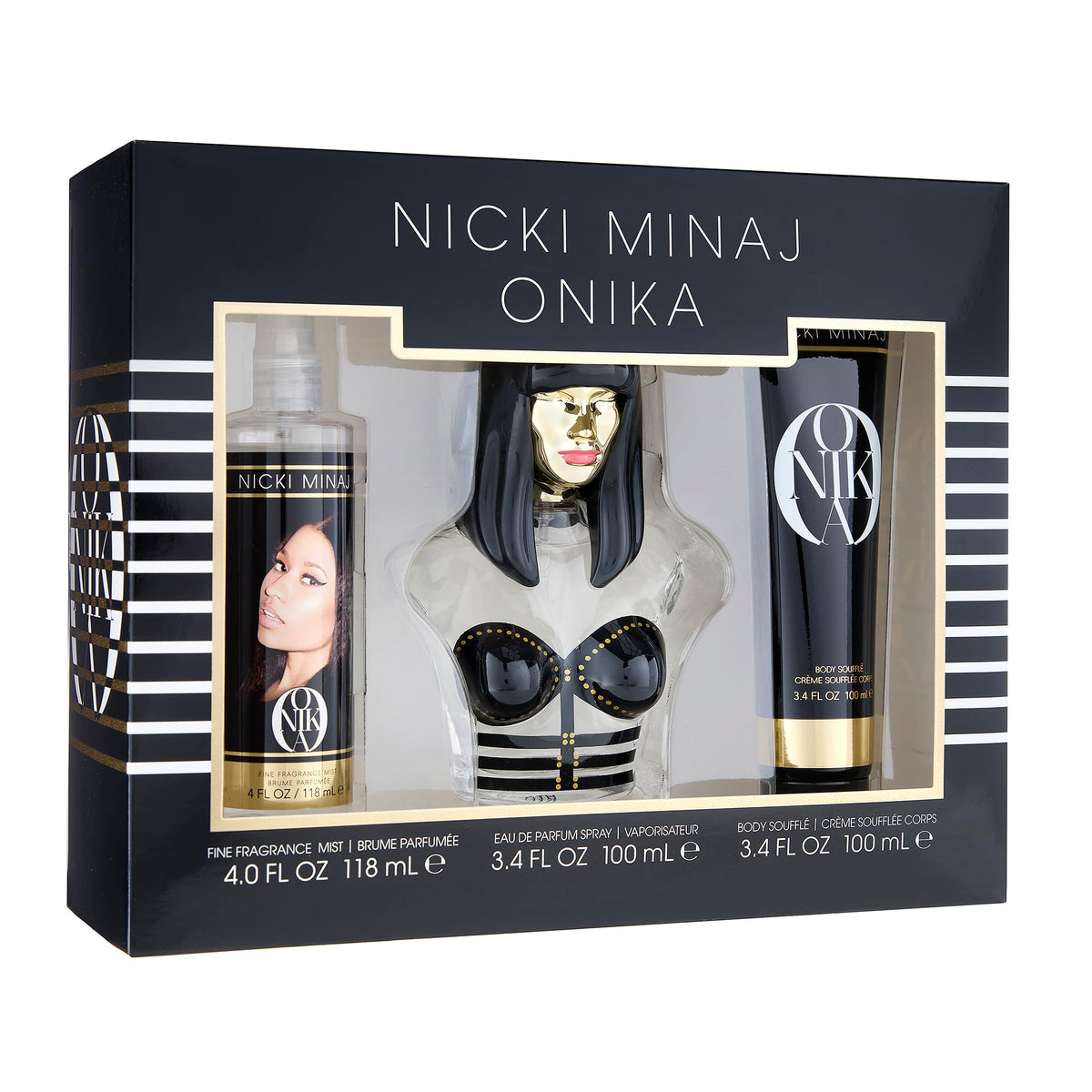 Nicki Minaj Onika 3pieles en caja con ventana, regalo elegante para mujer
