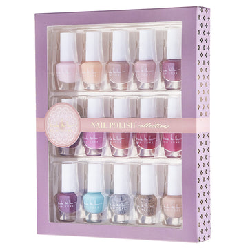 Nicole Miller New York mini nail polish wear test on nails demonstrates glossy finish