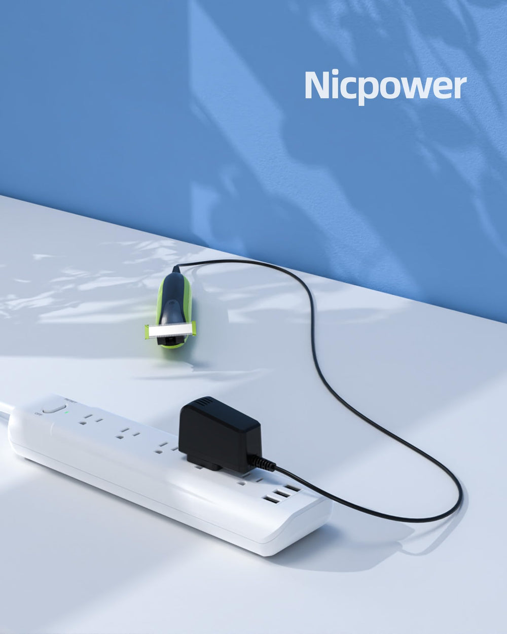 Nicpower paquete incluye adaptador de corriente, 1 unidad para viajes y oficina.