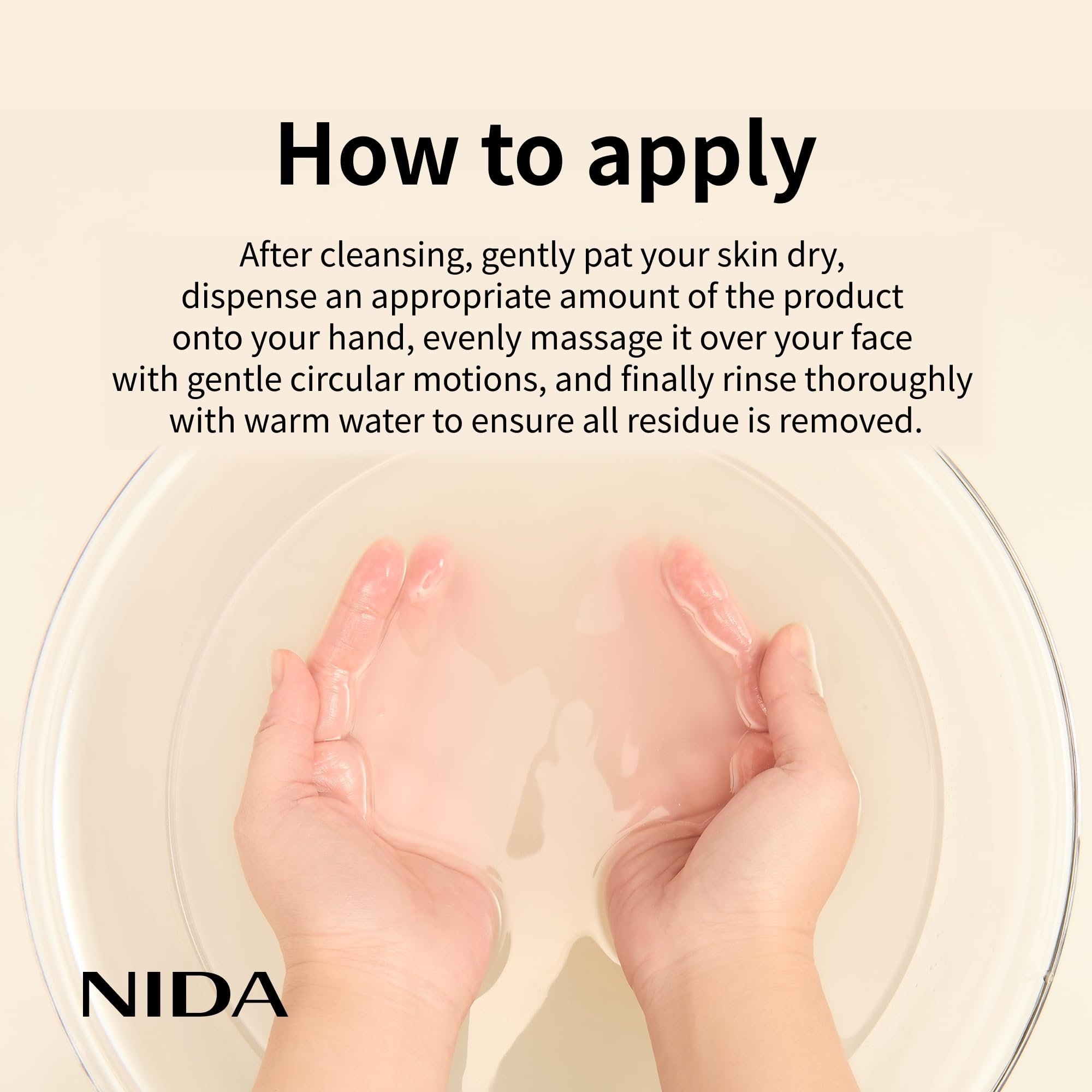 NIDA Arroz Negro Exfoliante Suero, brillo saludable tras la rutina diaria.