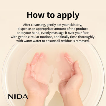 NIDA Arroz Negro Exfoliante Suero, brillo saludable tras la rutina diaria.