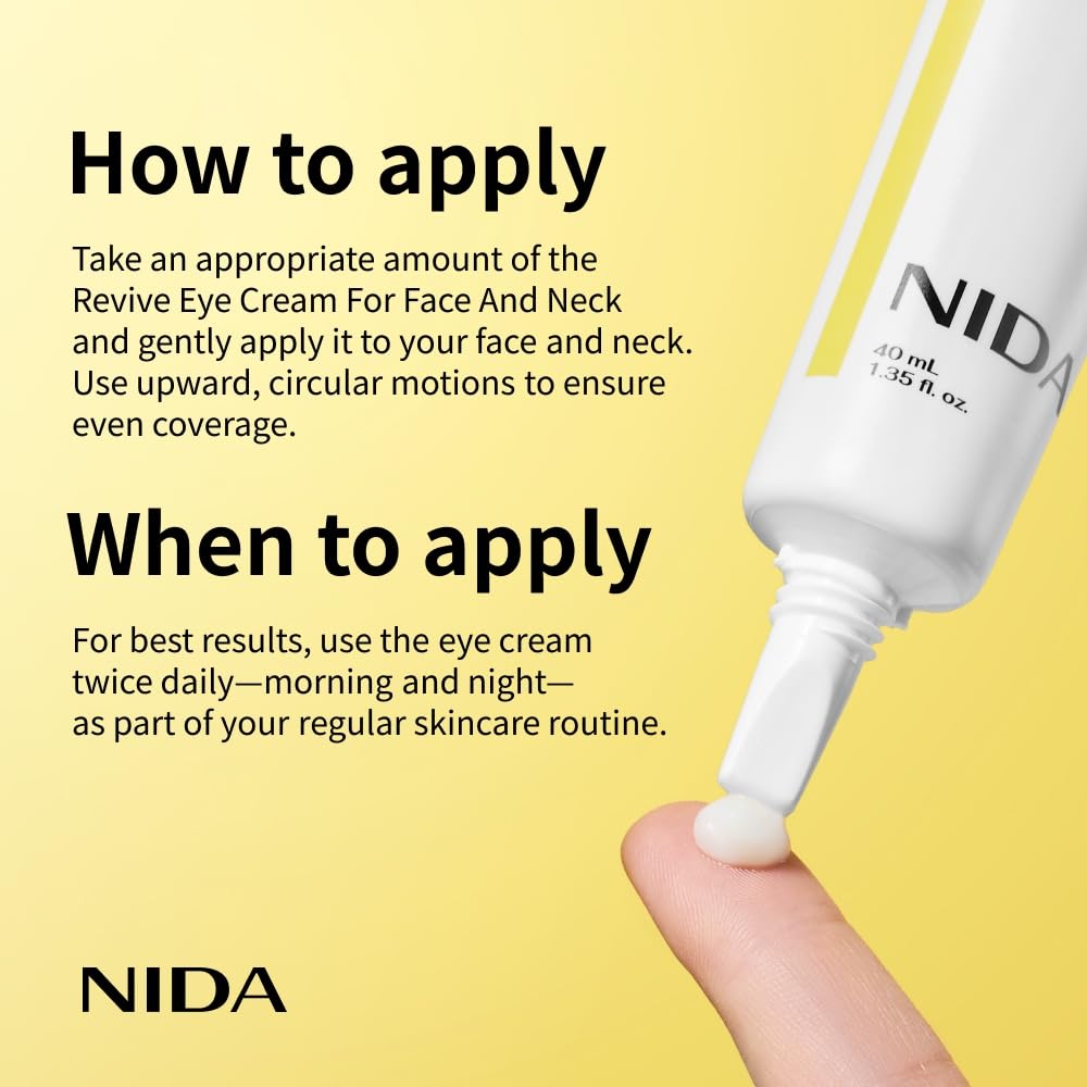 NIDA Revive Eye Cream with probiotic solution supports skin microbiome balance