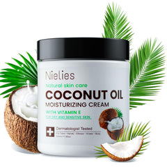 Nielies crema de coco para cuerpo, absorción rápida sin sensación grasa.
