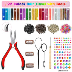 Mechas brillantes Nielp con 8.200 hilos para colores intensos.