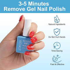 NIFEISHI aplicación para quitar esmalte gel en minutos.