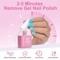 NIFEISHI remover application demonstrates a light coat for quick results.