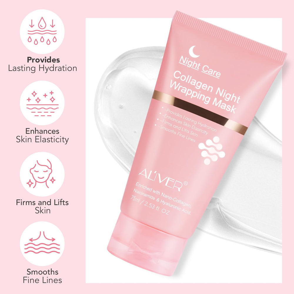 NIFEISHI mascarilla de colágeno con película desprendible que potencia la absorción.