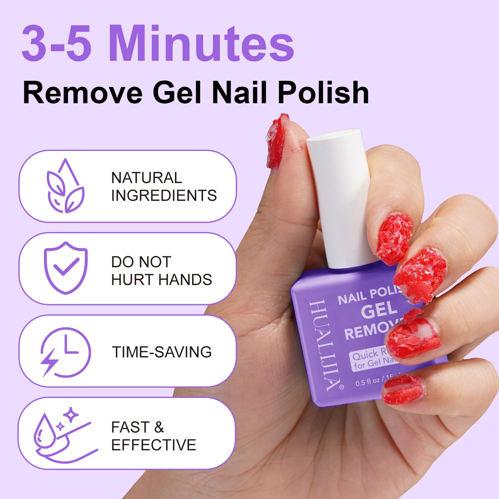 Remover gel NIFEISHI, aplicación rápida y fácil para uñas