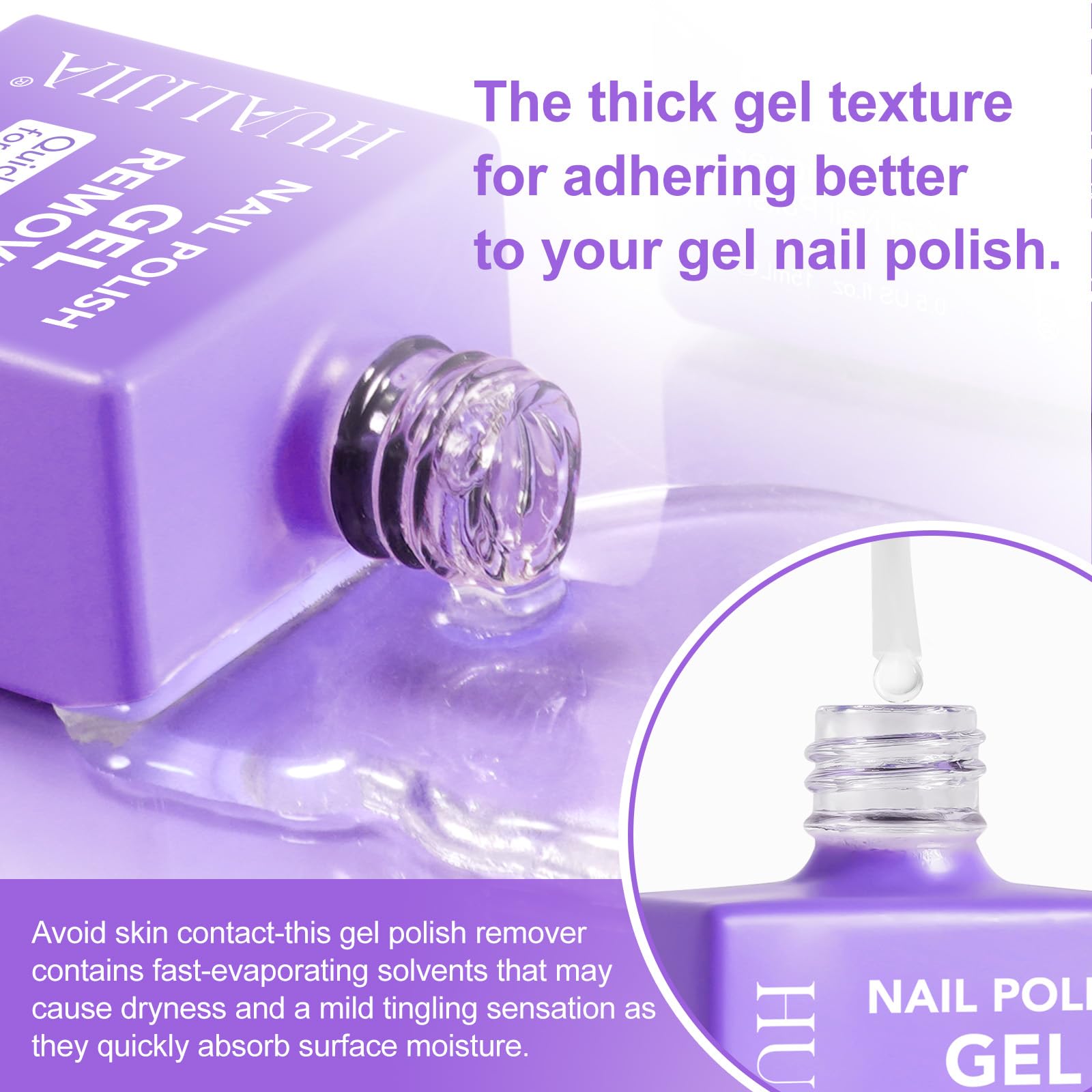 NIFEISHI removedor gel compatible con gel acrílicas y uñas naturales