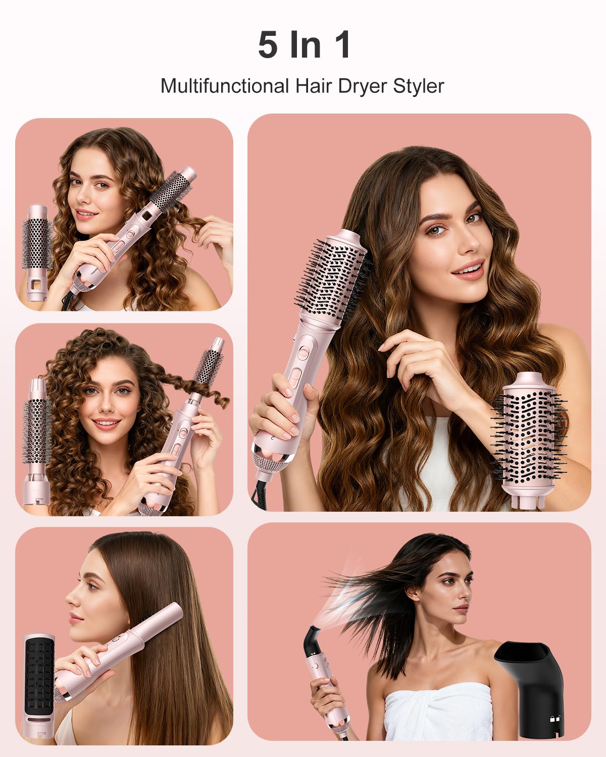 Nimmu cepillo ovalado para volumen y brillo del cabello.