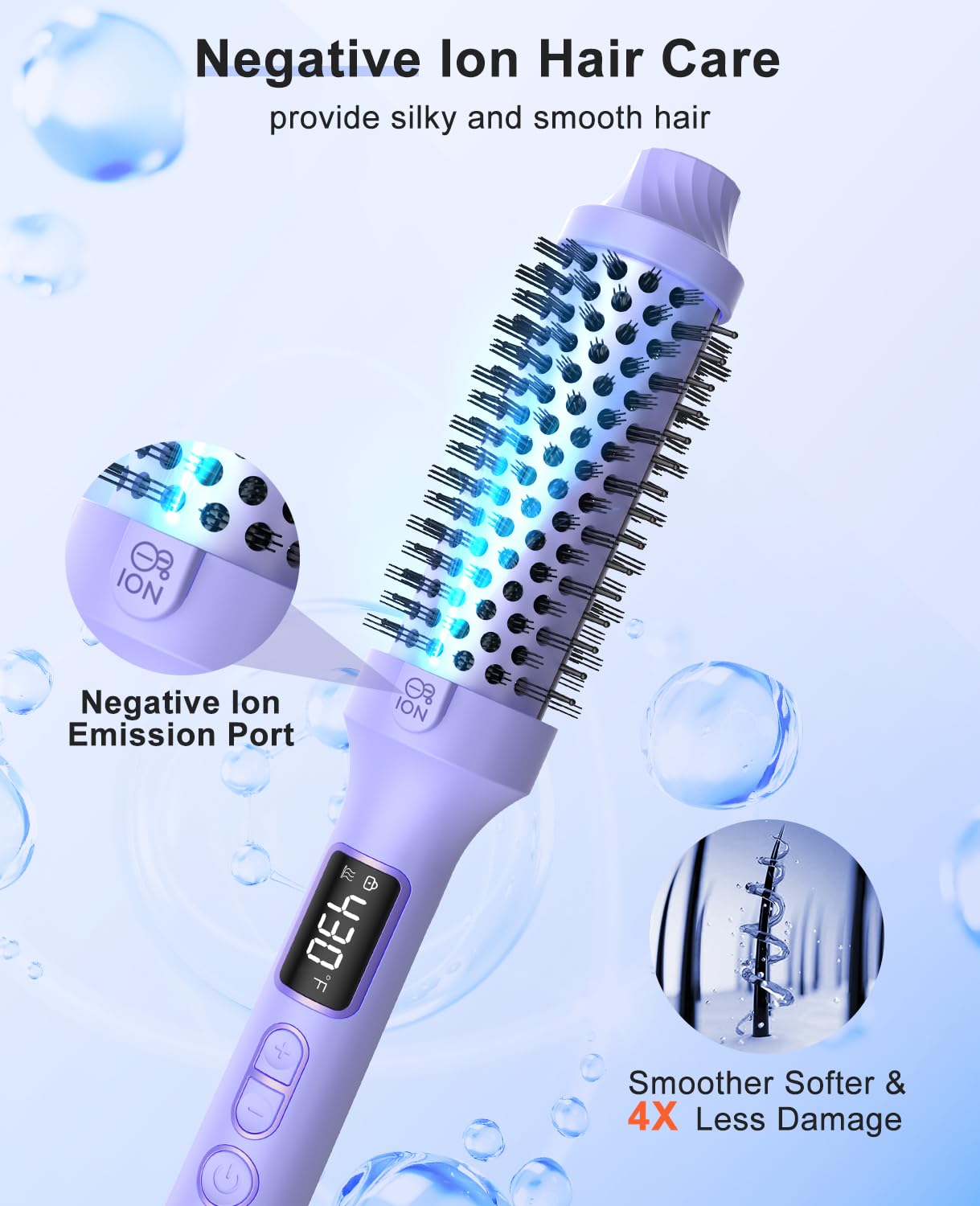 Nimmu con iones negativos para reducir frizz y brillo suave