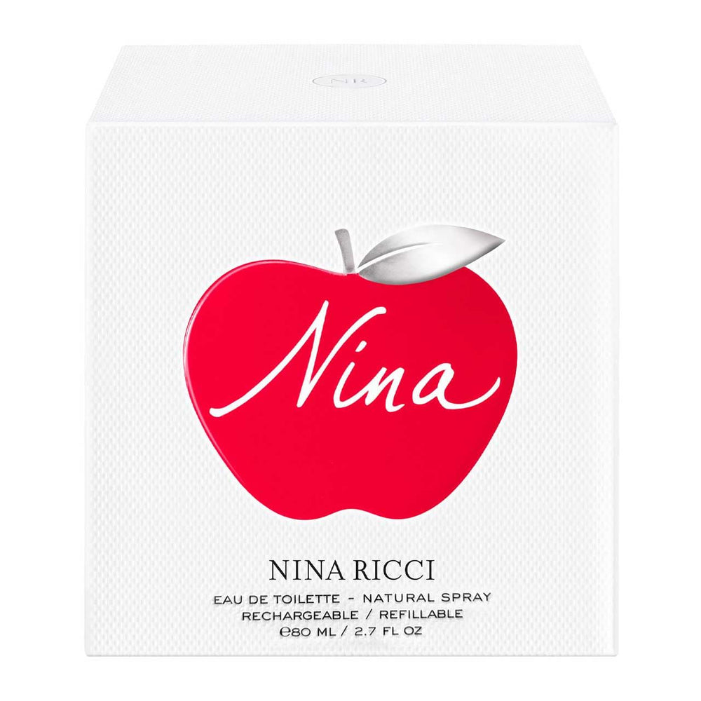 Nina Ricci Nina: empaque con forma de manzana, regalo de ocasión especial.