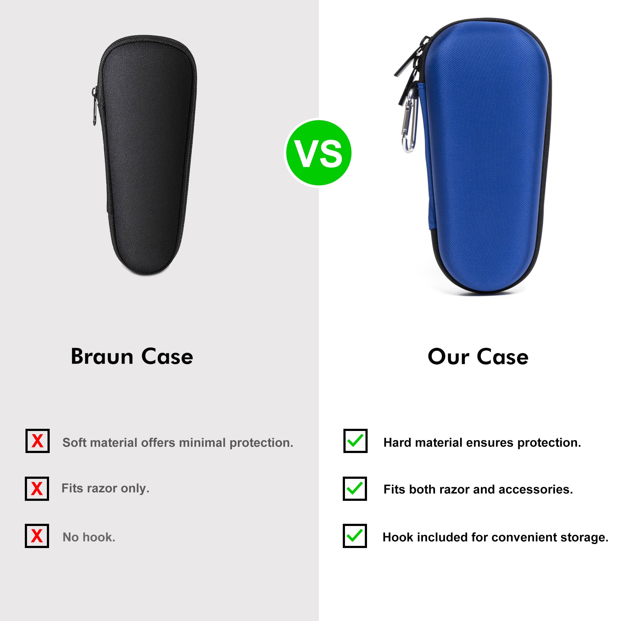 Nincha mosquetón incluido para asegurar la funda