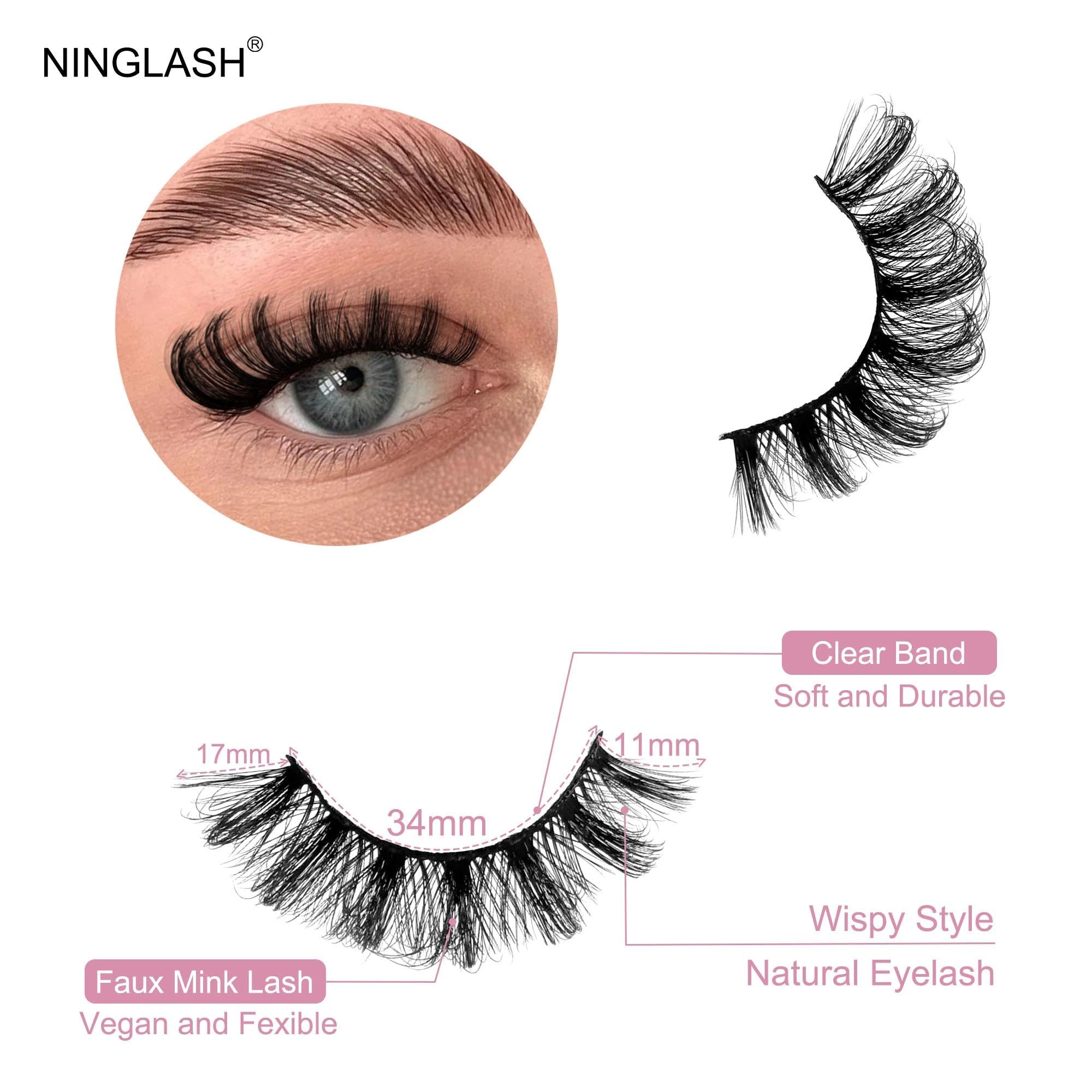 Conjunto de 7 pares Ninglash para múltiples looks.