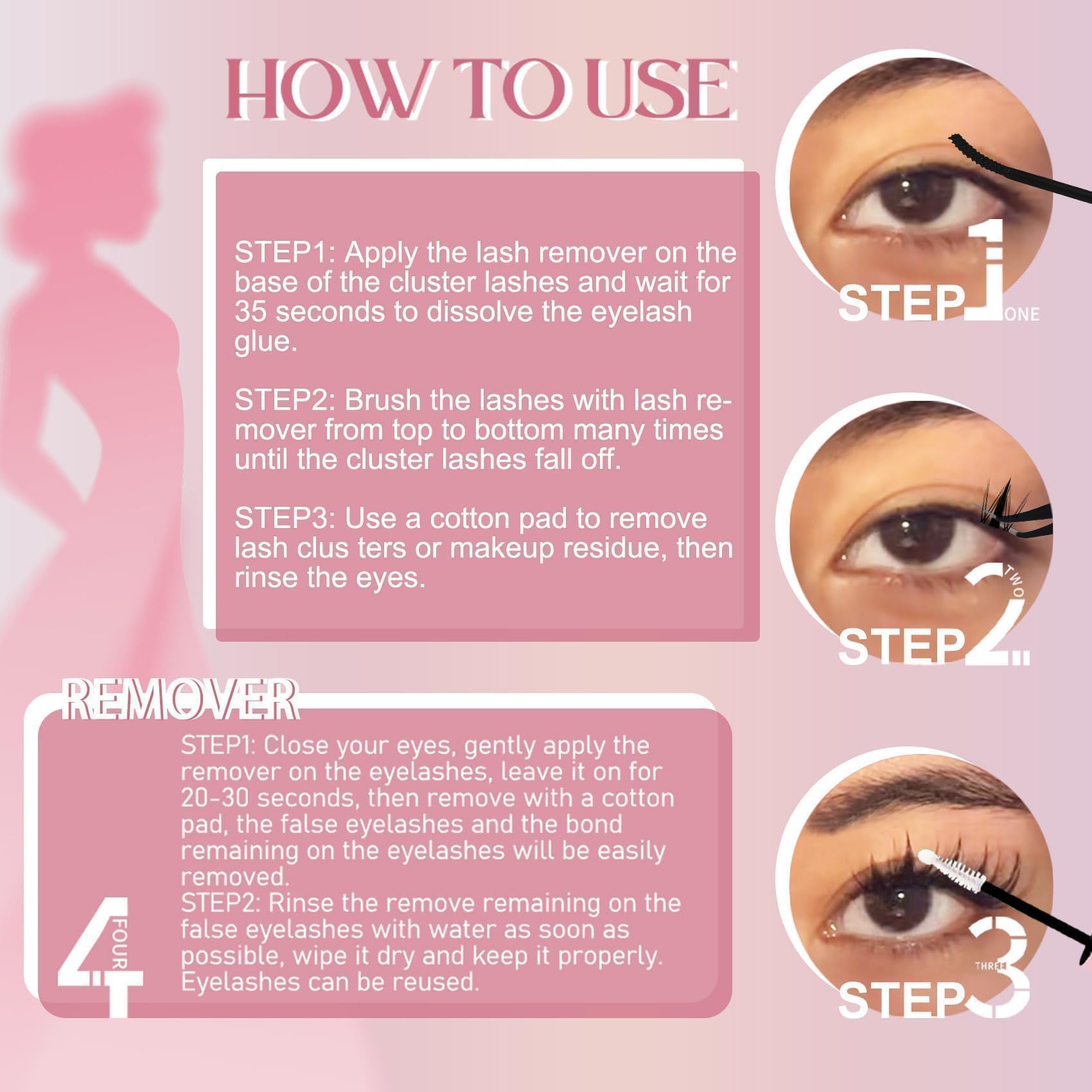 Ninglash Limpieza y Reutilización: limpieza para reutilizar tras remover.